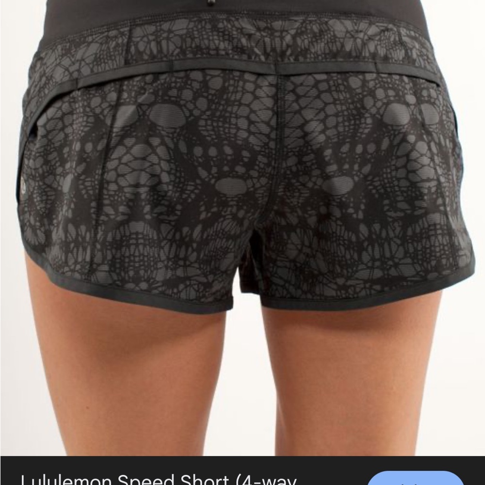 Lululemon Run: Speed Short Size 4 Dark Mystic 4-Way Stretch Gently Worn